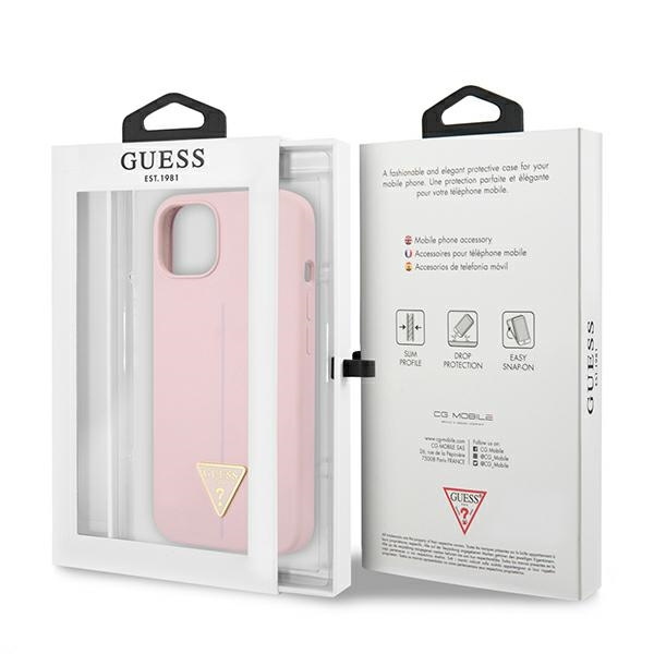 Etui GUESS Apple iPhone 13 Silicone Triangle Fioletowy Hardcase
