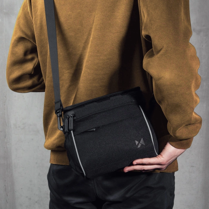 Wozinsky torba rowerowa na kierownicę torba rowerowa na ramię czarna (WBHBB-01)