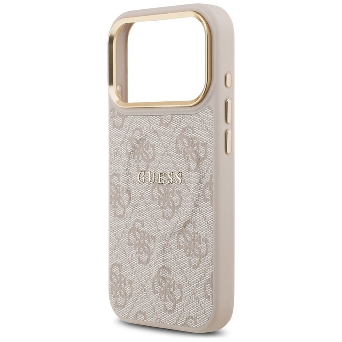 Etui Guess 4G PU Classic Logo MagSafe do iPhone 17 Pro różowy