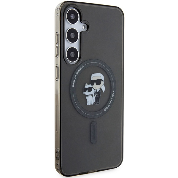 Etui Karl Lagerfeld KLHMS24MHGKCNOK S24+ S926 czarny/black hardcase IML Karl&Choupette Glitter MagSafe Case
