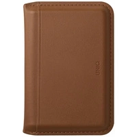 Magnetyczny portfel RFID UNIQ Lyden DS stojak na telefon karmelowy