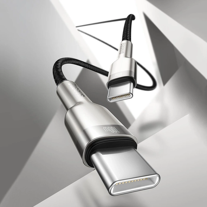 Kabel Baseus Cafule Series Metal Data USB-C / USB-C PD QC SCP 100W 5A 2 m - zielony