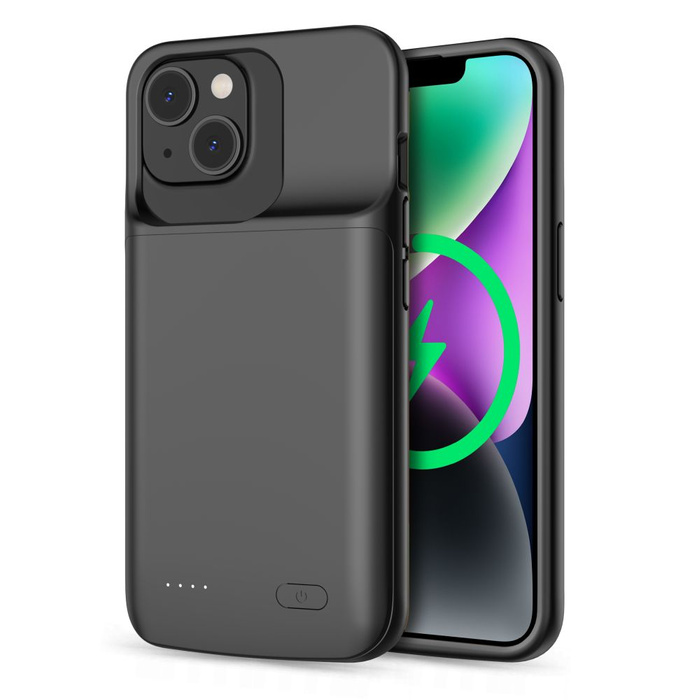 Etui Tech-protect Powercase 4800mah iPhone 14 / 14 Pro Black
