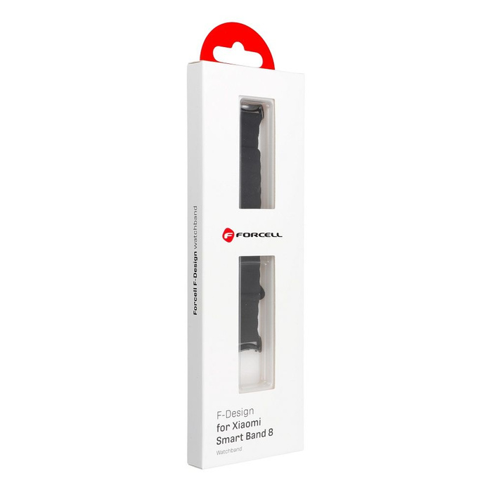 Pasek do Mi Band 8 Xiaomi Forcell F-Design FX8 sprzączka silikon czarny