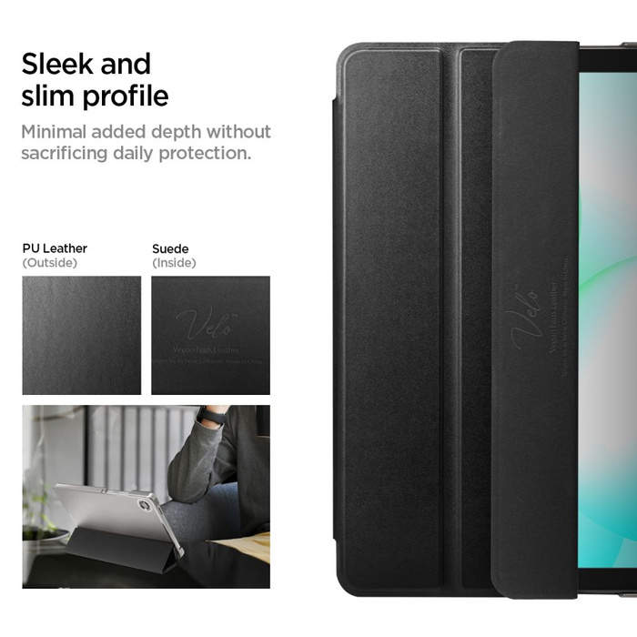 ETUI SPIGEN GALAXY TAB TAB A9 / A11 8.7 X110 / X115 / X133 / X135 SMART FOLD MATTE BLACK