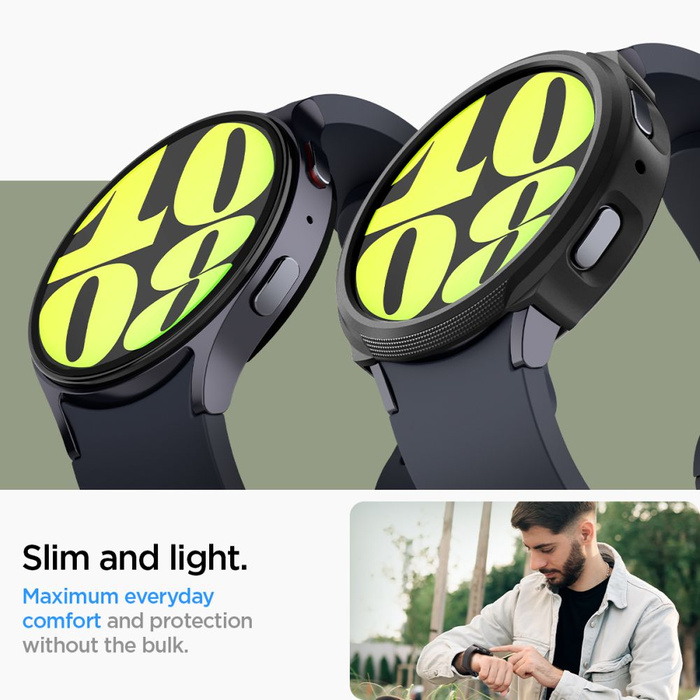 ETUI SPIGEN LIQUID AIR SAMSUNG GALAXY WATCH 7 (40 MM) MATTE BLACK