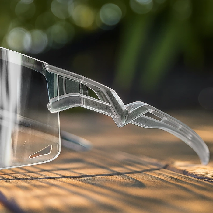 Okulary rowerowe Rockbros fotochromowe, z ochroną UV i wkładką korekcyjną - białe