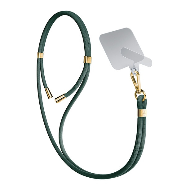 3MK EasyClip Dark Green (gold) smycz do telefonu