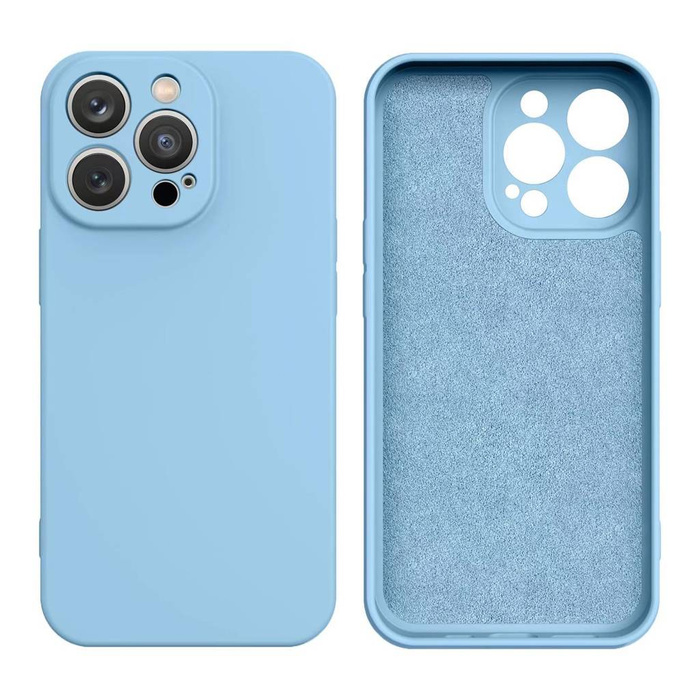Etui Silicone case etui iPhone 13 Pro silikonowy pokrowiec jasnoniebieskie Case