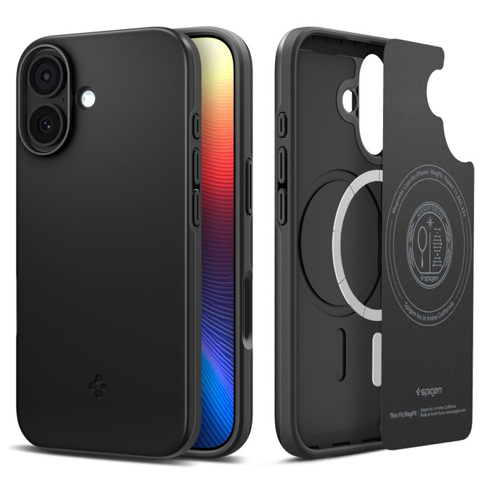 ETUI SPIGEN IPHONE 17 THIN FIT MAG MAGSAFE BLACK