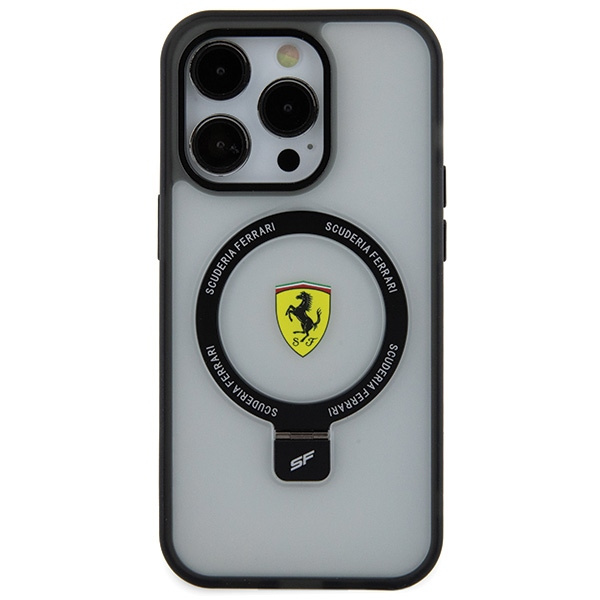 Etui Ferrari FEHMP15XUSCAH iPhone 15 Pro Max 6.7" transparent hardcase Ring Stand 2023 Collection MagSafe Case