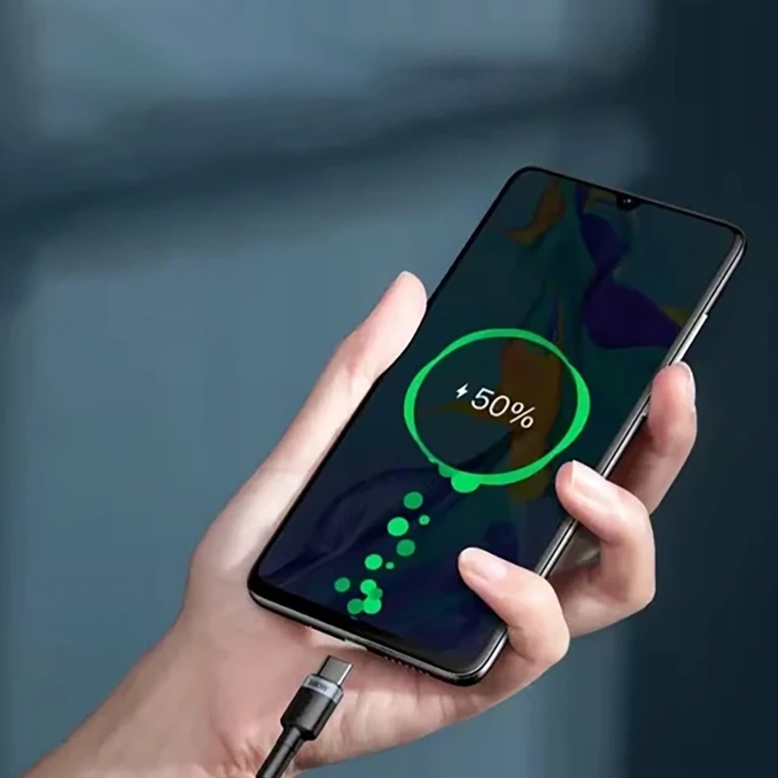 Kabel Baseus Cafule 100W PD2.0 USB-C - USB-C 2m - szaro-czarny