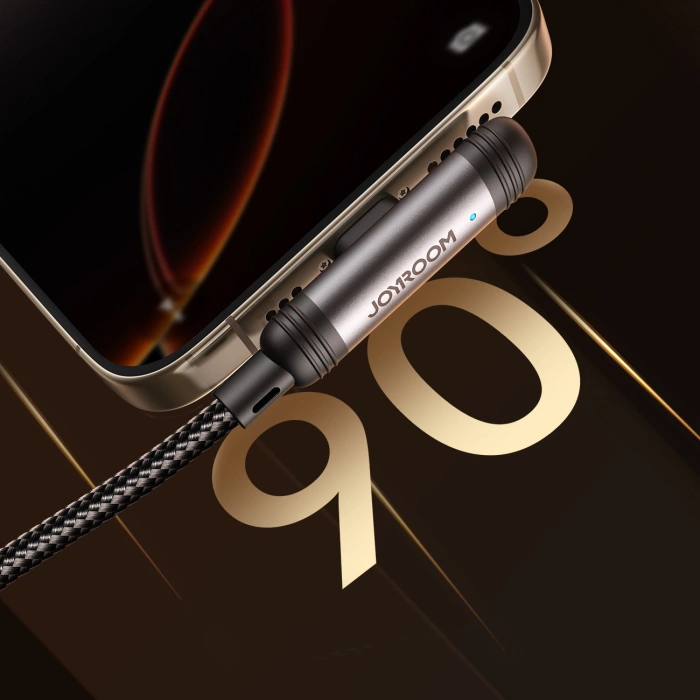 Kabel Joyroom S-A56 EnjoyX Series 90° USB-C - Lightning 30W 1,2m - czarny