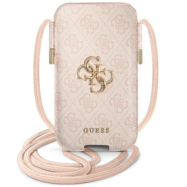 Torebka GUESS Apple iPhone 13 Pro Max 4G Big Metal Logo Różowy Hardcase