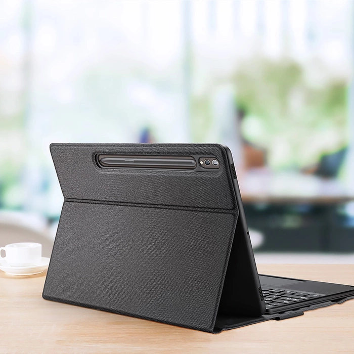 Etui z klawiaturą Bluetooth Dux Ducis (Seria TK) do Samsung Tab S9 Plus / S9 FE Plus - czarne