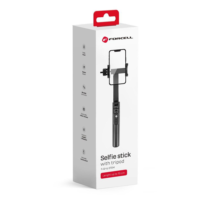 FORCELL F-GRIP S70M selfie stick tripod z pilotem na bluetooth 