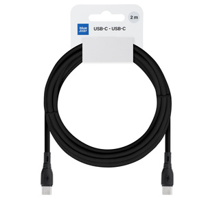 Kabel USB C do USB C Blue Star 3A 60W ECO 2 m PJ73-14-3 czarny