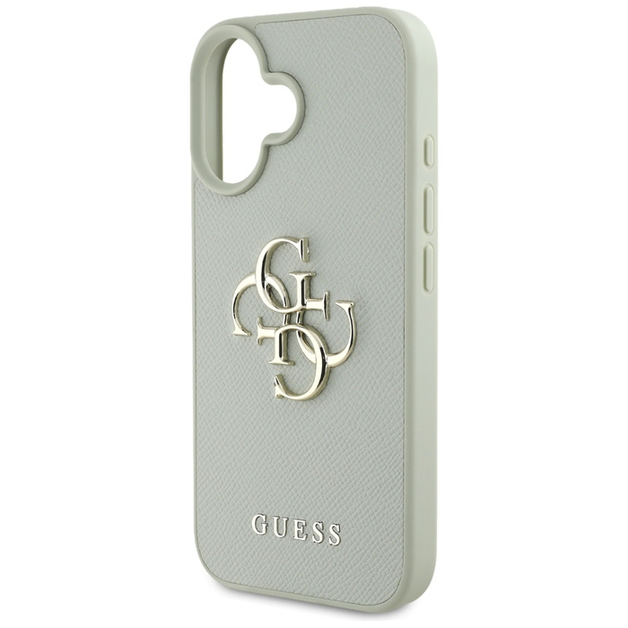 Etui Guess Grained Big 4G Logo Small      Classic Logo do iPhone 16 zielony