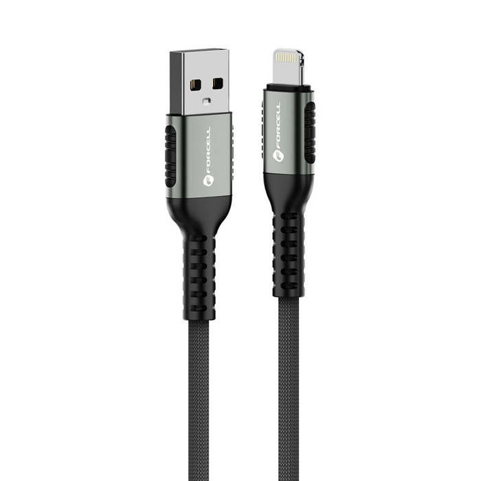 Kabel USB A do Lightning Forcell F-Energy 2,4A 12W Cafule 1,2 m C257 czarny
