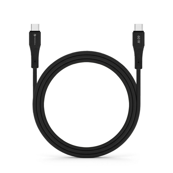 Kabel USB C do USB C Forcell F-Energy QC4.0 PD 3A 60W Silicone 1 m C344 czarny