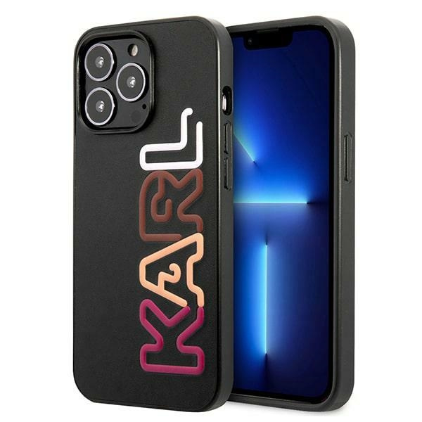 Etui KARL LAGERFELD Apple iPhone 13 Pro Multipink Brand Czarny Hardcase
