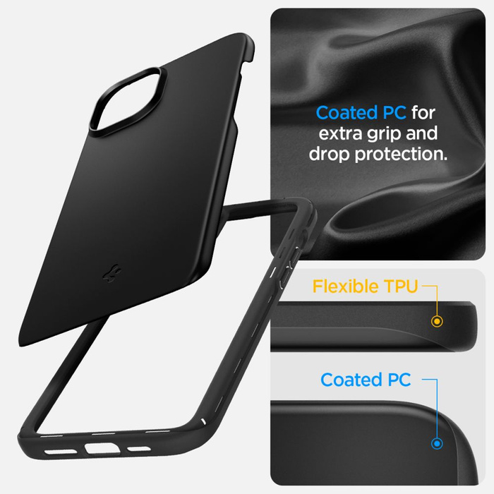 Etui Spigen Thin Fit iPhone 15 Black Case