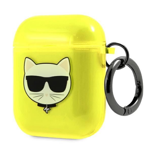 Etui KARL LAGERFELD Apple AirPods Choupette Żółty Case