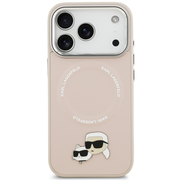 Etui Karl Lagerfeld Karl & Choupette     Pins MagSafe do iPhone 17 Pro różowy