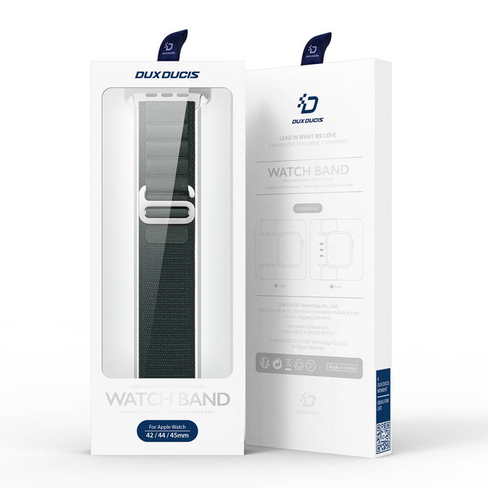 Sportowy pasek ze sprzączką do Apple Watch 8 / 7 / 6 / SE / 5 / 4 / 3 / 2 / 1 (41, 40, 38 mm) Dux Ducis Strap GS Version - zielony