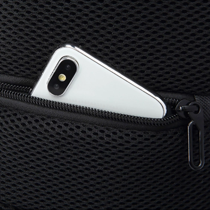 Plecak miejski Wozinsky Premium na jedno ramię, antykradzieżowy z organizerem i USB - czarny