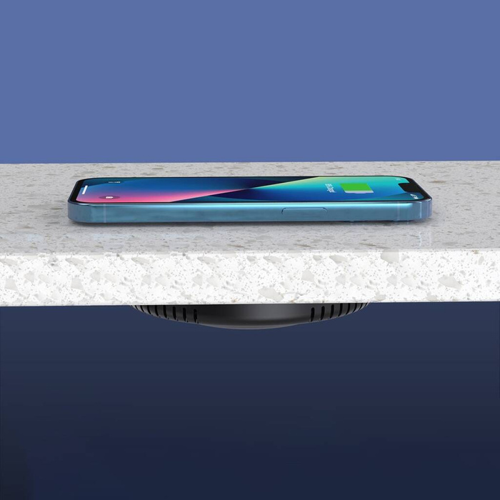 [PO ZWROCIE] Choetech podblatowa ładowarka indukcyjna 10W + ładowarka EU z kablem zasilającym czarna (T590-F)