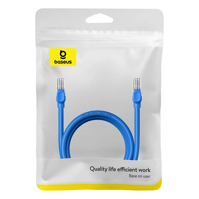 Kabel sieciowy Baseus Ethernet RJ45, Cat.6, 2m (niebieski)