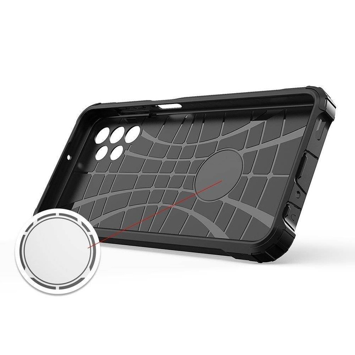 ETUI Hybrid Armor pancerne hybrydowe etui pokrowiec Samsung Galaxy A73 niebieski CASE