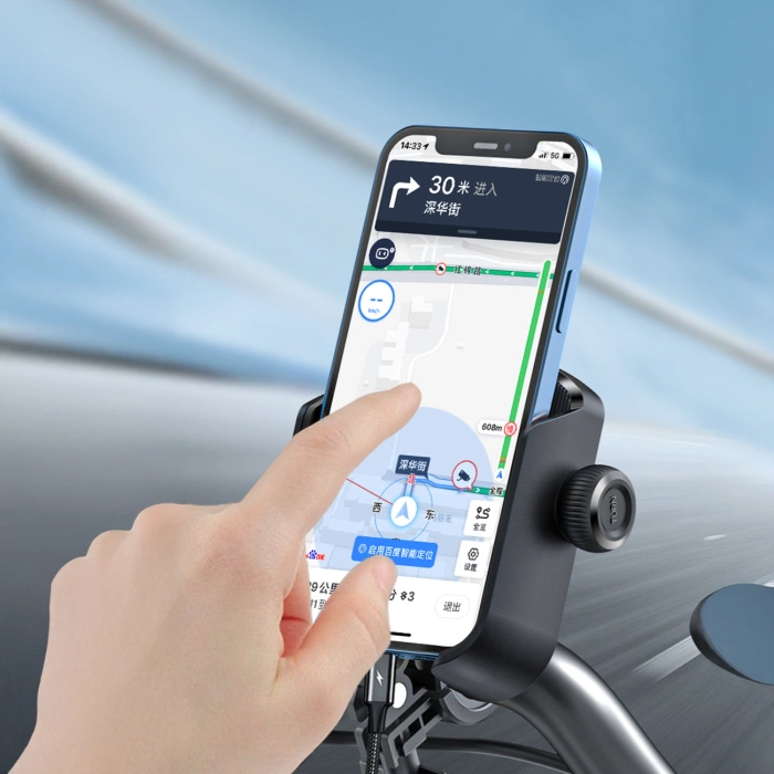 Uchwyt Joyroom JR-ZS431 na telefon na rower motocykl hulajnogę - czarny