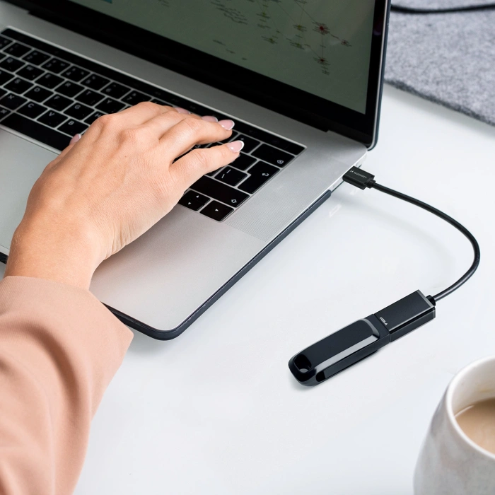 Adapter Wozinsky WOTGY1S USB-C 3.0 (męski) - USB-A 3.0 (żeński) OTG - czarny
