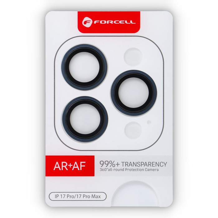 Szkło hartowane na aparat do iPhone 17 Pro/ 17 Pro Max Forcell Premium niebieskie