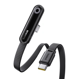 Kabel Baseus MVP 3 USB-C - USB-C 100W kątowy 1m - czarny