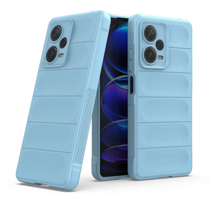 Etui Magic Shield Case etui do Xiaomi Redmi Note 12 Pro+ elastyczny pancerny pokrowiec jasnoniebieskie Case