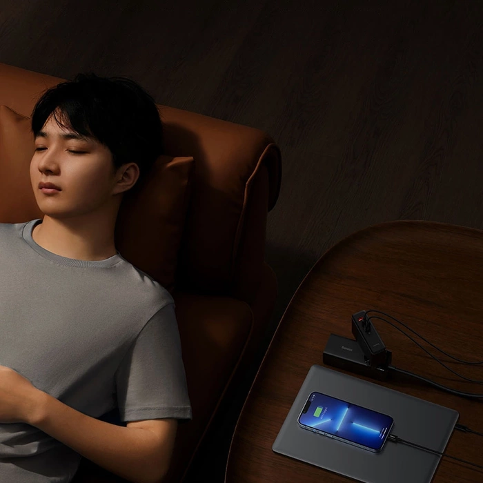 Ładowarka sieciowa Baseus GaN5 Pro 2xUSB-C + USB, 140W (czarna)