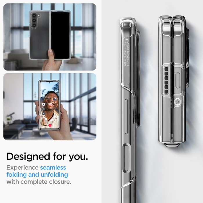 Etui Spigen Ultra Hybrid Galaxy Z Fold 5 Crystal Clear Case