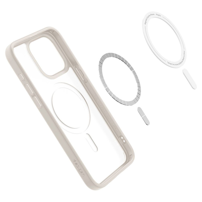 Etui Spigen Ultra Hybrid Mag Magsafe iPhone 15 Pro Max Frost Natural Titanium Case
