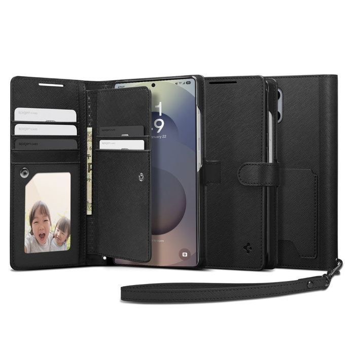 ETUI SPIGEN SAMSUNG GALAXY S25 ULTRA WALLET ”S” CZARNE