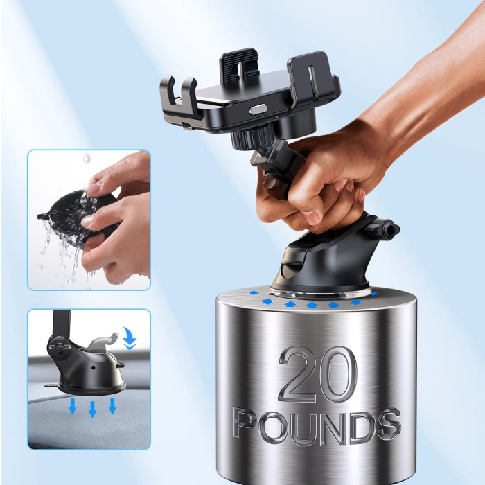 Uchwyt Joyroom JR-ZS219 elektryczny z ładowarką indukcyjną 15W na deskę rozdzielczą - czarny