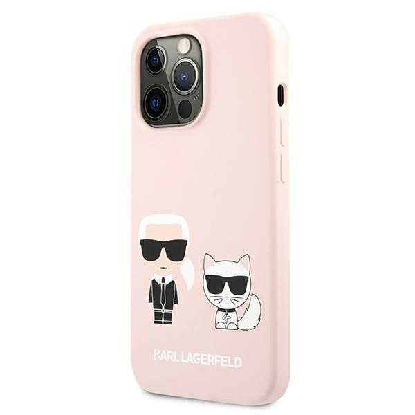 Etui KARL LAGERFELD Apple iPhone 13 13 Pro Silicone Karl & Choupette Jasnoróżowy Hardcase