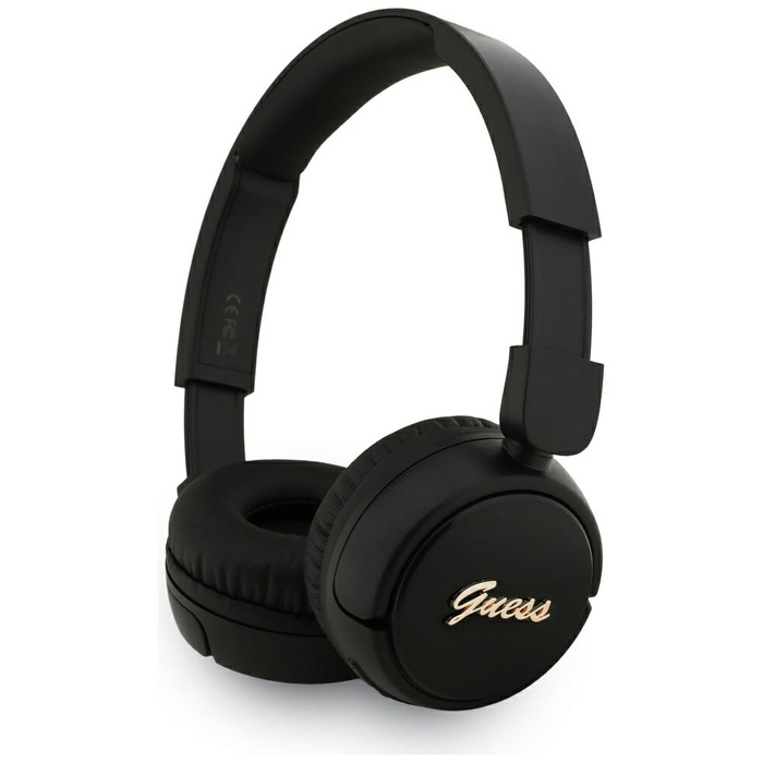 Słuchawki nauszne Guess Bluetooth 5.3    Metal Logo Script czarny