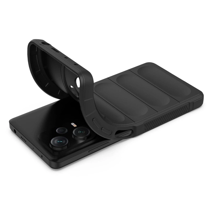 Magic Shield Case etui do Xiaomi Redmi Note 12 Pro+ elastyczny pancerny pokrowiec czarne