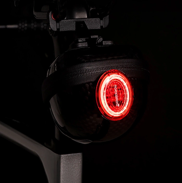 Torba podsiodłowa Rockbros sztywna, hard shell, kompaktowa, pojemność 0,4l - czarna