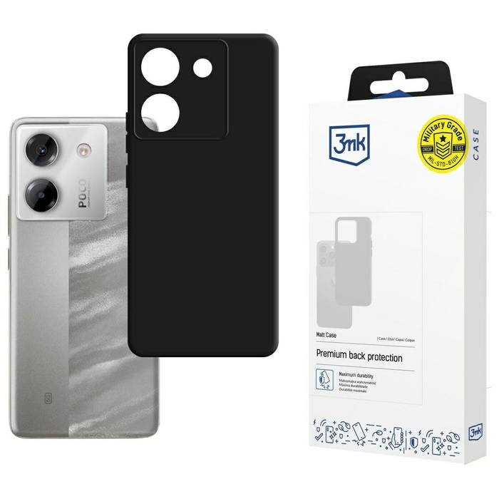 Etui 3MK Matt Case do POCO M7 Pro 5G     czarny