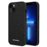 Etui KARL LAGERFELD Apple iPhone 14 Plus Glitter Plaque Logo Czarny Hardcase