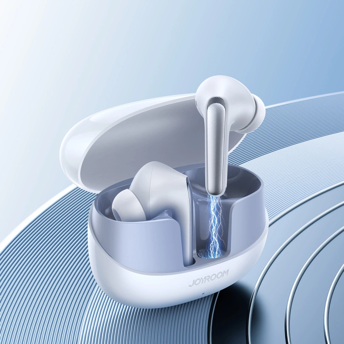 Słuchawki Joyroom Funpods JR-FN2 douszne TWS z Bluetooth 5.4, funkcją ANC i ochroną IP54 - białe